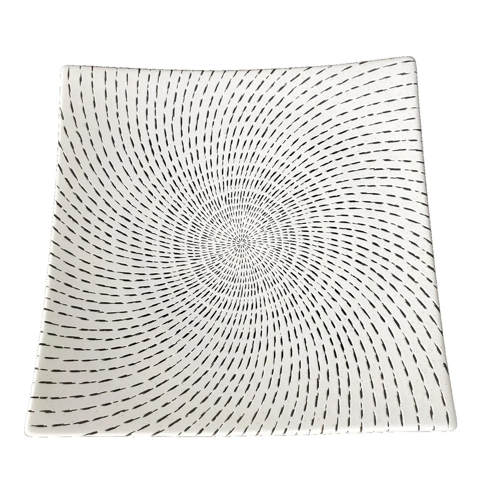 Square Dinner Plate Celestial Ivory by Tabletops Unlimited 9.25